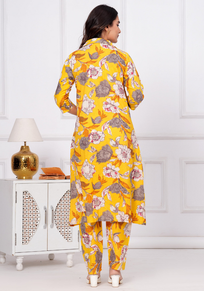 Floral Printed Kurta Set